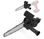 Taladro eléctrico de 6 pulgadas modificado a motosierra eléctrica Accesorio de herramienta Motosierras eléctricas Accesorio de modificación práctic...