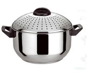 Inserto de colador de olla de fideos de acero inoxidable Olla de caldo Olla de pasta con tapa para utensilios de cocina Acero inoxidable 16cm-xinhan