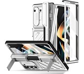 Unbrand Para estuche Samsung Galaxy Z Fold 6 con protector de pantalla frontal, estuche resistente a prueba de golpes con soporte y soporte para bo...