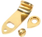 Winomo 1 Set Thumb Rest Saxofón portátil Thumb Finger Hook Rest Woodwind Instrument Thumb Support Oro 4.85x3cm
