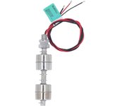 Interruptor de flotador de doble bola de 100 mm con controlador de nivel de agua líquida de cable Sensor de flotador de acero inoxidable de alto vo...
