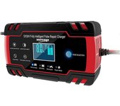 Cargador de batería de banco de energía de emergencia de 12 V / 24 V con pantalla LCD Enchufe de la UE
