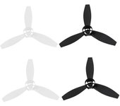 4 hélices puntales piezas de repuesto palas para parrot bebop 2 drone blanco negro