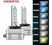 2Pcs Cabeza D1S D1R HID Coche Bombilla de Xenón 35W D1 Cabeza 3000K 4300K 5000K 6000K 8000K 10000K 12000K Auto 12V A17 6000 K