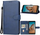Para funda de teléfono de cuero Ulefone Armor X12 Azul