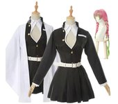 Kimono de anime japonés Kanroji Mitsuri Disfraz de cosplay para adulto Solo disfraz XXL