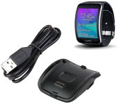 Nuevo reloj inteligente negro base de carga cargador dock para Samsung Gear S Sm-r750