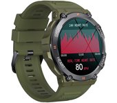 K56 PRO Reloj inteligente redondo de 1,39 pulgadas Llamadas Bluetooth Monitoreo de salud del sueño Reloj deportivo - Army Gr Multicolor Army Green