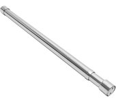 Varilla de armario ajustable para colgar ropa Varilla de armario para colgar ropa Varilla de armario de metal Plata 47.5X2.5X2.5CM