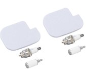 2 juegos de bujía de filtro de combustible de aire del kit de servicio de motosierra para McCULLOCH CS360T CS400T CS420T NO.7247