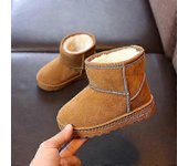 Botas De Nieve De Los Niños Botas De Invierno De Niña Zapatos De Invierno De Niño Zapatillas De Deporte Beige Niño Marrón A 31(19cm)