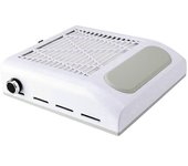 Aspiradora colectora de polvo de uñas 80W de alta potencia Succión fuerte velocidad ajustable Máquina aspiradora de polvo de uñas blanca