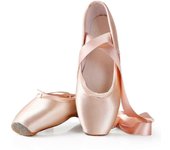 unbrand Zapatos planos de ballet para mujeres Zapatos con cordones Zapatos de punta de satén Regalo para el amante del baile de ballet 29