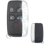 YINBO - Repuesto original para Land Rover Range LR2 LR4 Fit Jaguar F-Pace F-Type XE XF XJ Remote Key Shell Case Fob 5 Botones Jaguar model 3