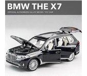 1:32 X7 SUV Aleación Modelo de Coche Juguete Diecasts Fundición Tirar Atrás Sonido y Luz Coches Juguetes para Niños Vehículos Coches de Juguete Negro