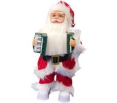 Adornos de la mesa de Papá Noel de la Navidad con la música Baile musical Adorno de Papá Noel en movimiento para la decoración de la chimenea de la...