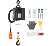 Succebuy Cabrestante de polipasto eléctrico 3 en 1, 1100 libras, 13 pies/min con control remoto con cable e inalámbrico, para garaje, almacén, fábrica