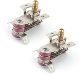 Lichifit Termostato de horno eléctrico de 250 V 16 A Interruptor regulador Termostato ajustable Accesorios del controlador de temperatura (2 piezas)
