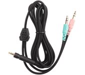 Cable de repuesto para auriculares Sennheiser G4ME ONE GAME ZERO 373D GSP 350 / GSP 500 / GSP 600 (versión para PC 2 metros) negro