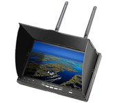 (En stock) LCD5802D 5802 5.8G 40CH 7 pulgadas Monitor FPV con batería incorporada DVR para FPV Multicopter RC Quadcopter Part