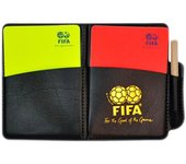 Tarjeta de árbitro de fútbol deportivo Set Árbitro de fútbol Tarjeta roja y amarilla con lápiz Tarjeta de papel Grabar equipo deportivo de papel