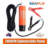 SEAFLO 280GPH Bomba sumergible 12V Barco Caravana Bomba de agua en línea SFSP1 ~ G280 ~ 02 NO.1111