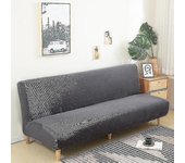 Sofá cama grande sin brazos Funda de sofá Cubierta de sofá sin reposabrazos Estiramiento plegable Futón Cubierta elástica a prueba de polvo extraíb...