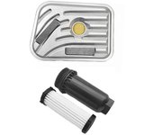 1Set Filtro de aceite y cárter de aceite de transmisión automática para Mondeo Powershift Winning 2.0T 7M5R-7G186-AC Negro