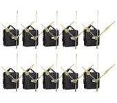 10pcs DIY Movimiento silencioso Manos de husillo Reloj de cuarzo de pared Mecanismo de movimiento Herramientas de reparación Parte Cloc