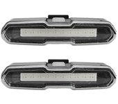 2 luces LED para patineta, luces para longboard, luces para patineta, se adaptan a cualquier longboard, bicicleta, scooter.