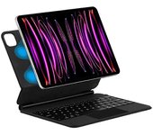 Para iPad Pro 12.9 (2020) / (2021) / (2022) Funda magnética con teclado Bluetooth anticaída Soporte para tableta C