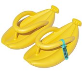 Pareja de moda Chanclas en forma de plátano Zapatillas de hogar suaves y cómodas para el interior del hogar 36 37