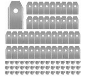 45 x Cuchillas de cuchillo de titanio para todas las cortadoras de césped robóticas Husqvarn / automower / yardforce / gardena