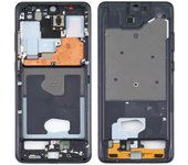 Para Samsung Galaxy S20 Ultra 5G SM-G988B Placa de bisel de marco central Negro