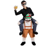 Novedad Disfraz unisex Divertido Disfraz de fiesta disfraz de actuación escénica con relleno de tus propias piernas Blanco