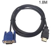 1.8/3/5/10m 1080p Hdmi a Vga 15pin cable adaptador de cable macho plomo para Hdtv Hd Lcd 1.8m