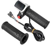 Aodai Acelerador universal para bicicletas eléctricas con manija de pantalla LCD Acelerador compatible con acelerador giratorio de 36v