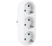 Adaptador de salida de 3 vías Salida de placa de pared 250V / 16A 3500W / max Enchufe de la UE de Shantou Centure