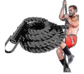 Cuerda de escalada de gimnasio para ejercicios de crossfit al aire libre en interiores