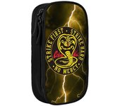 Cobra Kai Estuche Estuche de Gran Capacidad Bolsa de Papelería con Doble Cremallera con Compartimentos para Niño Niñajfijfi619 pink
