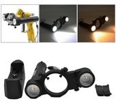 Pistola de pulverización Luz Led Herramienta de pintura para automóvil Pistola de aire Aerógrafo Pistolas de pulverización Iluminación Nuevo
