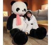 80-180cm Panda gigante Peluche Juguetes Animales blandos Oso Abrigo Regalo de cumpleaños navideño piel de panda rosa 80cm