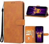 Para funda de teléfono de cuero Ulefone Armor 25T Pro Marrón