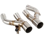 Loerss Tubo de enlace medio del silenciador de escape de la motocicleta para Yamaha VMAX 1200 1984 - 2007 VMAX1200 V-MAX V MAX 1200 Escape Slip-on Oro