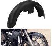 Timubike Motocicleta 19" Steel Wrap Front Fender Matte Black para Harley Touring 2014-2021 Street Glide Road King Tri Glide Flhr Flrt Flhx