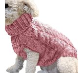 Abrigo De Perro, Chaleco De Suéter De Perro, Suéter De Invierno De Ganchillo De Punto Para Perro, Ropa De Cachorro De Perro, Suéter Cálido Suave Po...