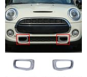 Para MINI F55 / F56 / F57 2013 - 2016 Cubierta del parachoques del automóvil Marco del conducto de aire delantero 1Pair 51117337811 5111733781 Plata