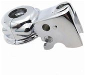 Soporte de montaje de palanca de embrague de motocicleta Percha apta para Super Glide (Plata)