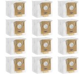 Paquete de 12 bolsas de aspiradora para Ecovacs Deebot N8 + N8 Pro + N8 Pro Plus T8 T8 + T8 Aivi T8 Aivi + T8 Max T9 + Dx93 Ddx96 Yeedi Vac Station...