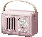 P19 Retro FM Radio Design Bluetooth Speaker Bluetooth Music Subwoofer inalámbrico con asa Multicolor Style B